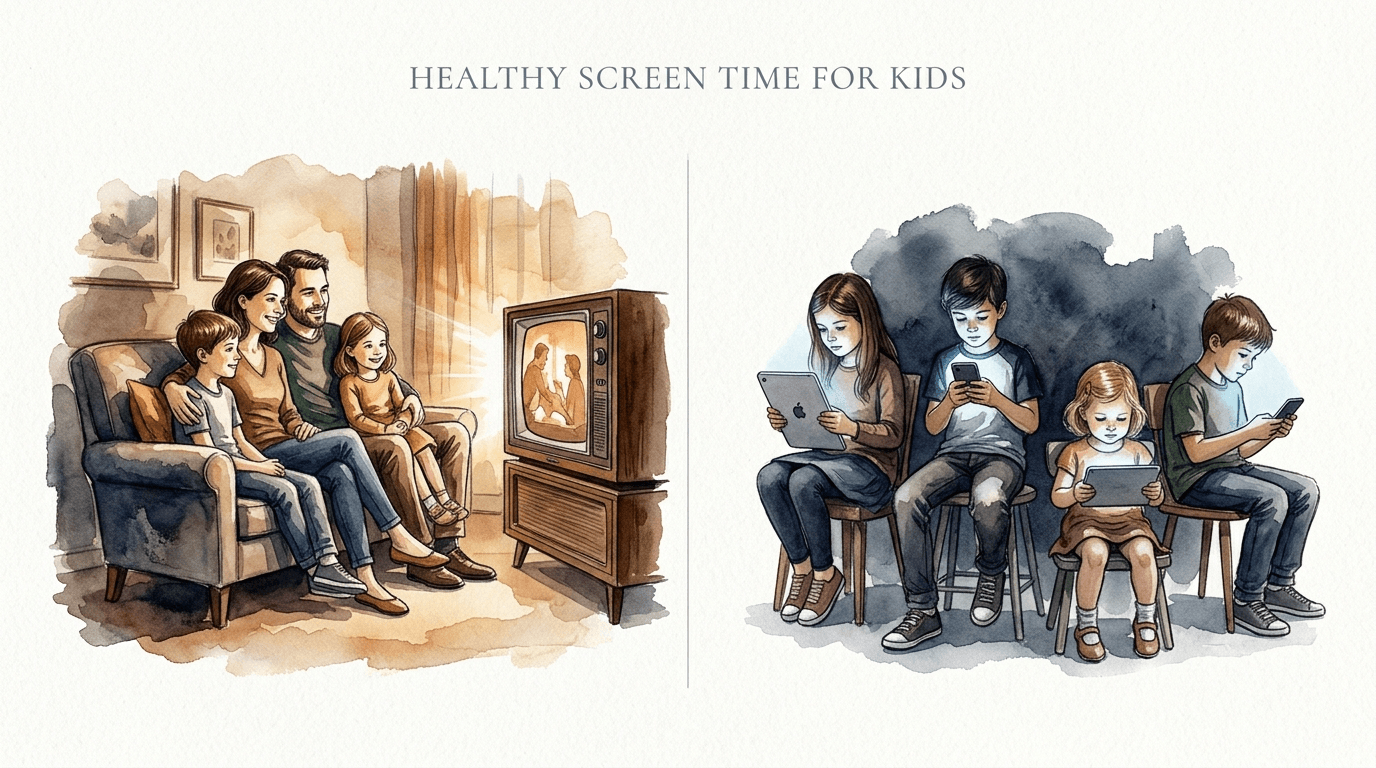 healthy screen time for kids