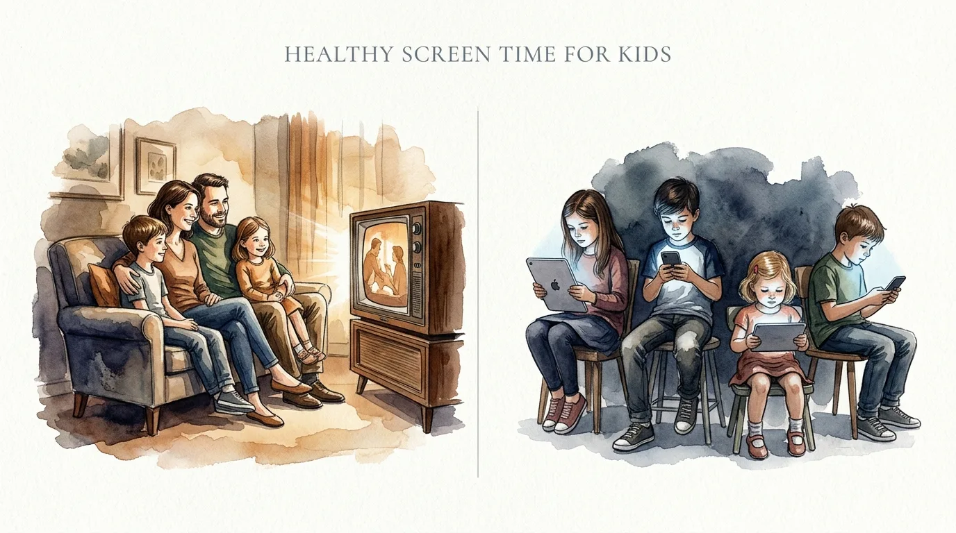 healthy screen time for kids