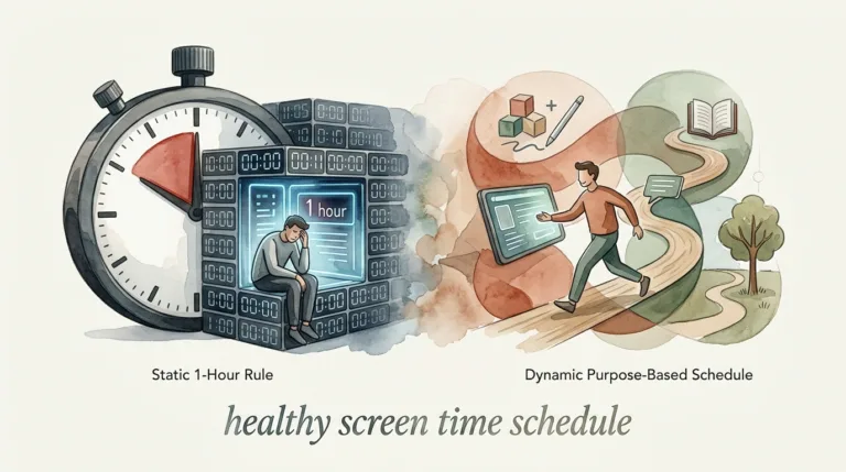 healthy screen time schedule