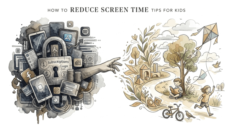 how to reduce screen time tips for kids