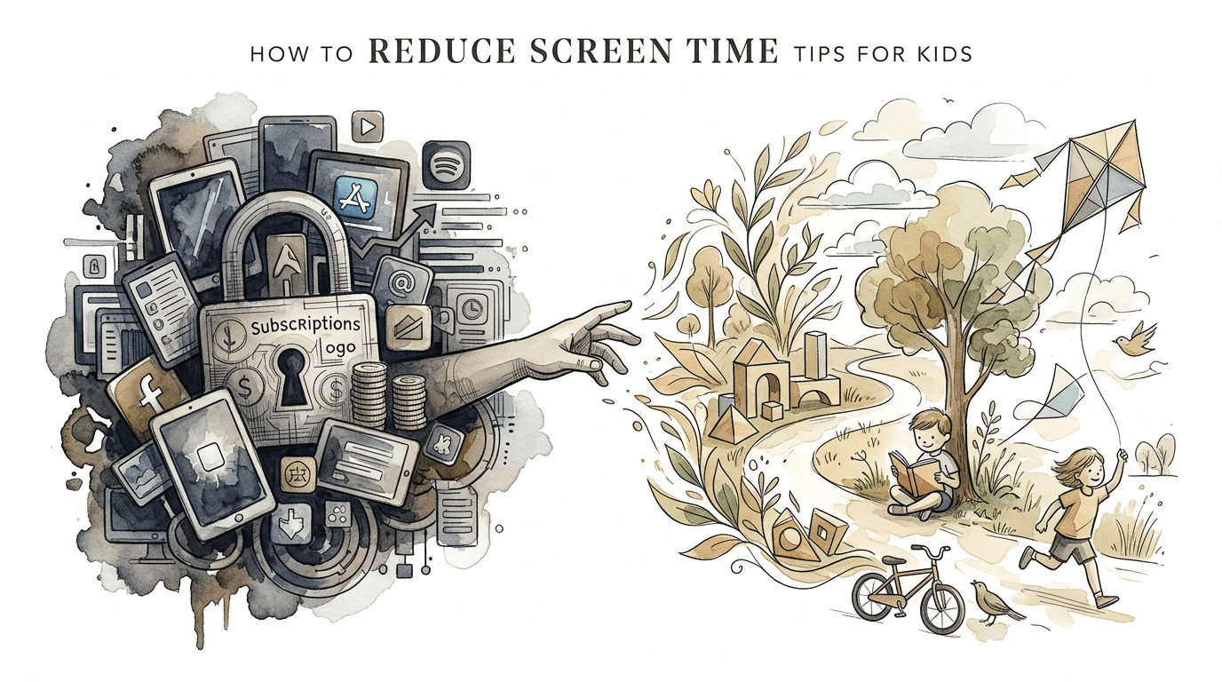 how to reduce screen time tips for kids
