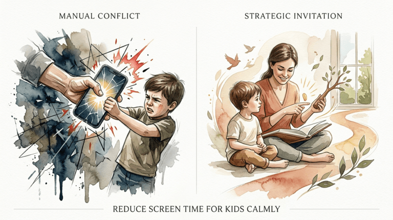 reduce screen time for kids calmly