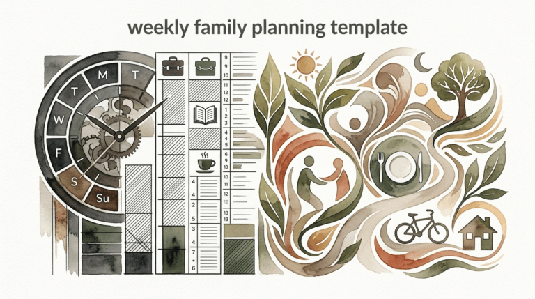 weekly family planning template