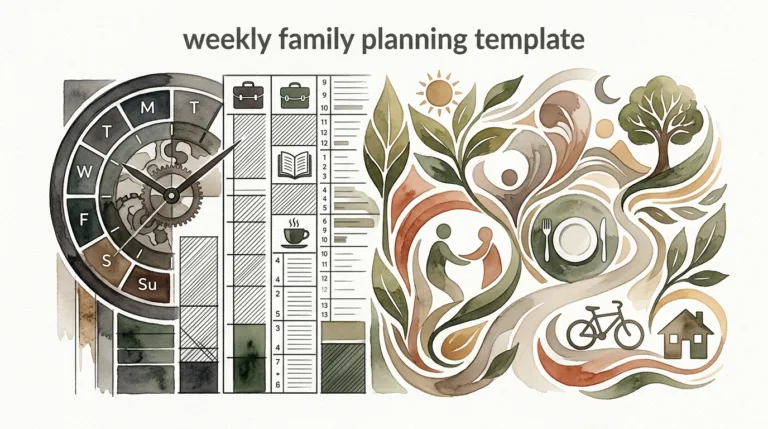 weekly family planning template