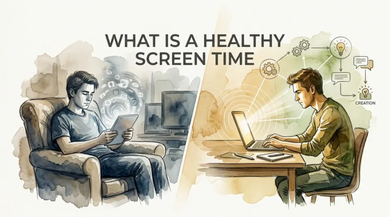what is a healthy screen time